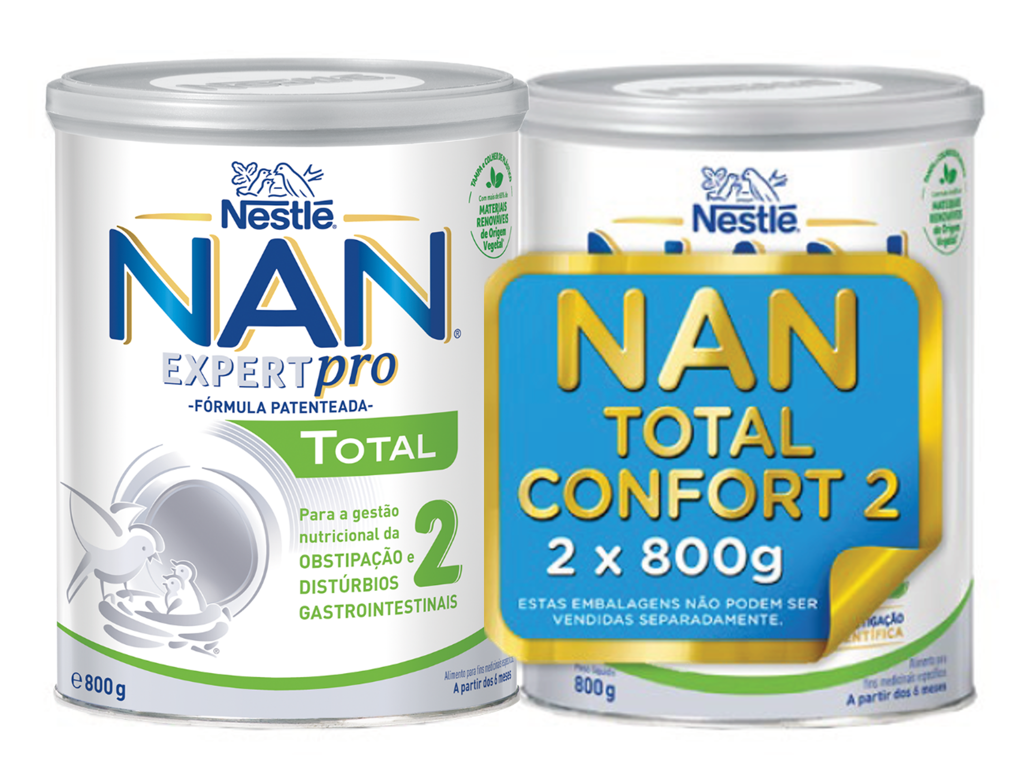 Nan Expert Pro Total 2 Pack Leite de Transição 800g x2
