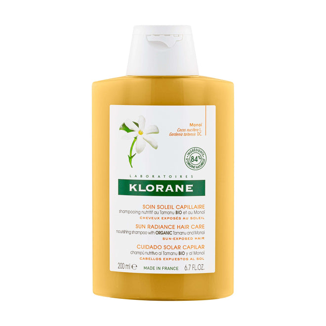 Klorane Tamanu BIO e Monoï Champô Nutritivo cabelo exposto ao sol 200 ml