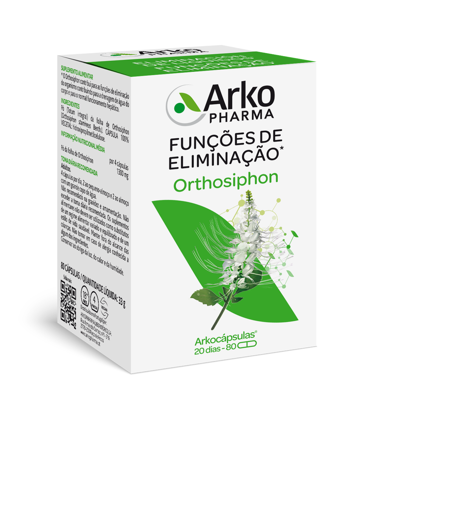 Arkocápsulas Orthosiphon 80 cáps