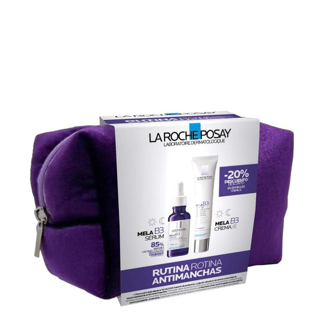 La Roche-Posay Coffret Rotina Anti-Manchas Mela B3 Sérum 30mL + Mela B3 Creme FPS30 40mL -20%