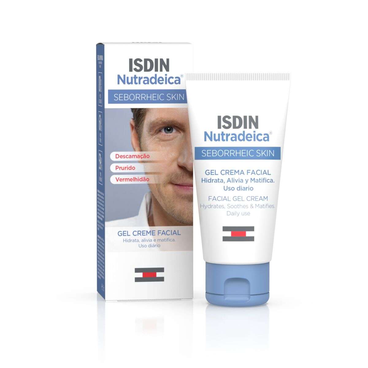 ISDIN Nutradeica Facial 50ML- Gel Creme Facial para pele com tendência seborreica