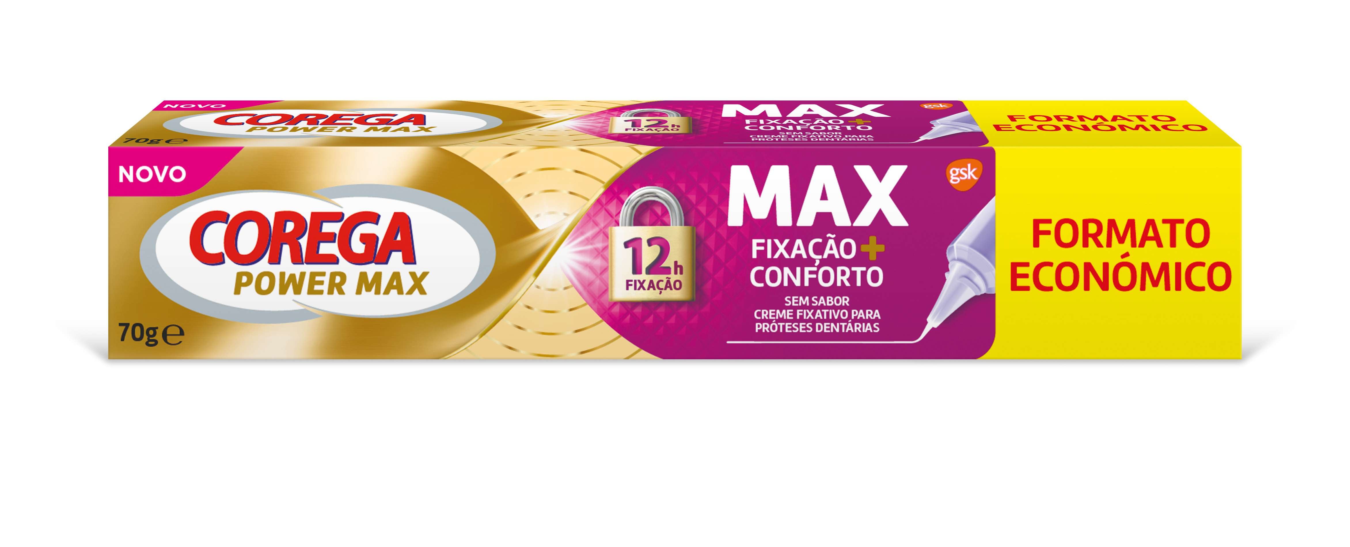 Corega Power Max Creme Fixador Máximo Conforto 70g