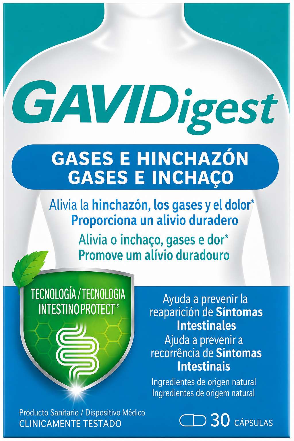 GaviDigest Gases e Inchaço Cápsulas X3
