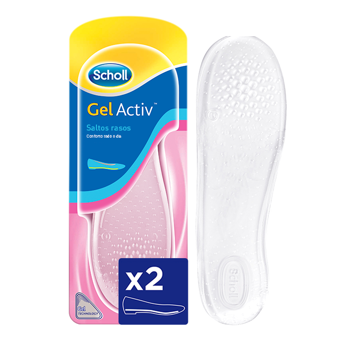 Scholl Gelactiv Palmilha Sapatos Rasos x2