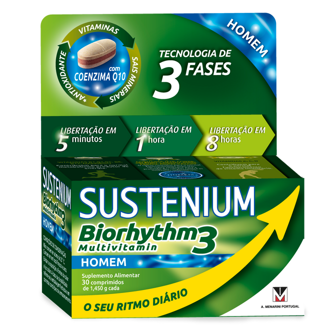 Sustenium Biorhythm 3 Multivitaminico Homem x30 comprimidos