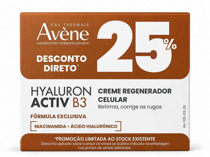 Avène Hyaluron Activ B3 Creme Regenerador Celular 50ml  -25% Desconto
