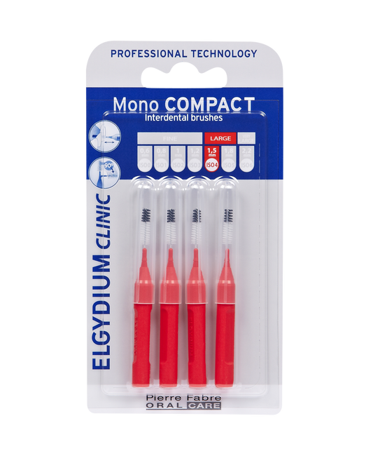 Elgydium Clinic Escovilhões Mono Compact Vermelho 1,5mm x4