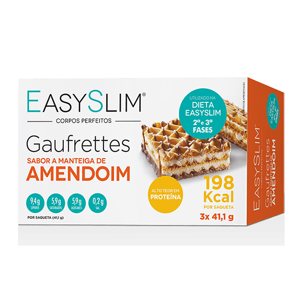 Easyslim Gaufrett Manteiga Amendoim 41,1g 3 unidades
