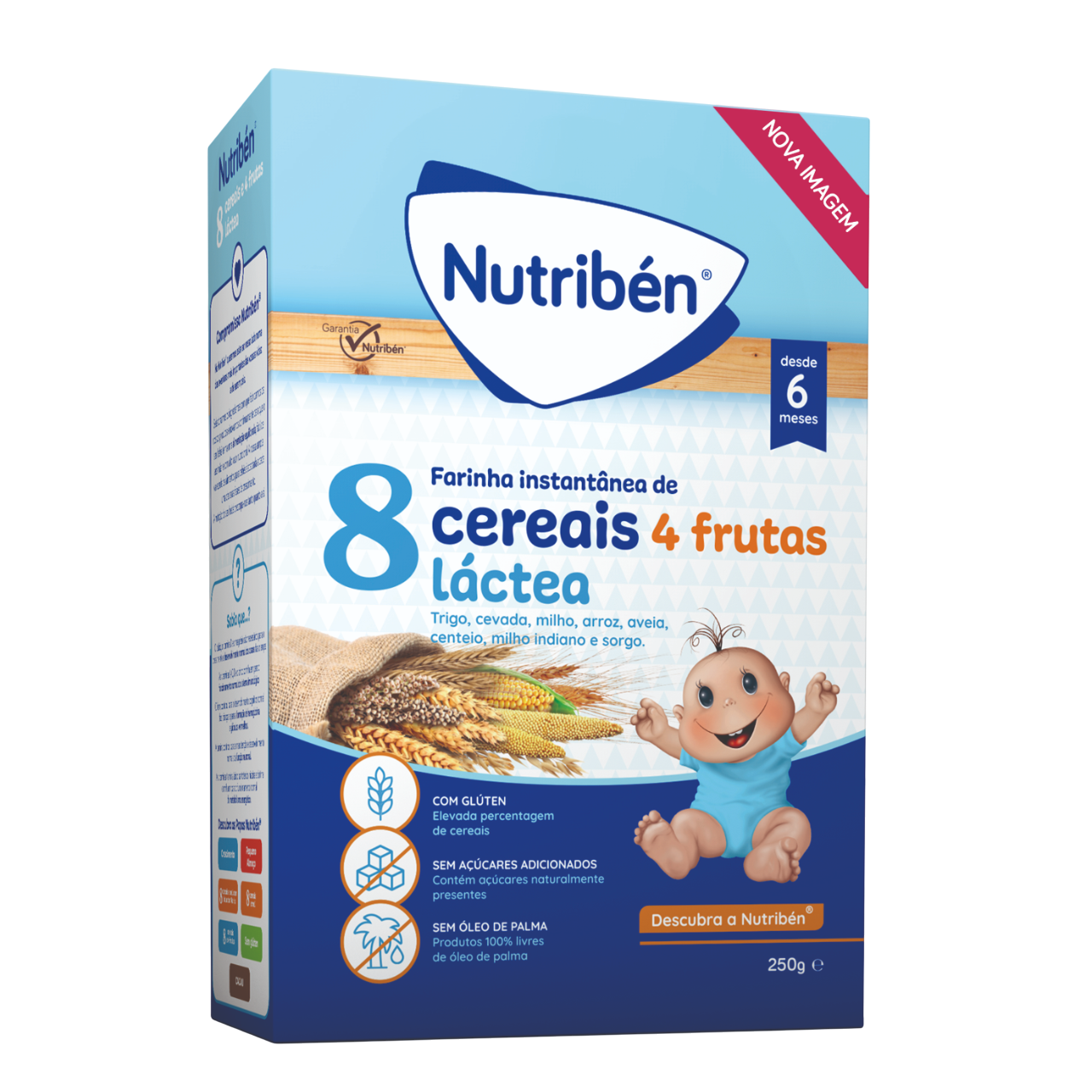 Nutribén Farinhas 8 Cereais 4 Frutas láctea 250g