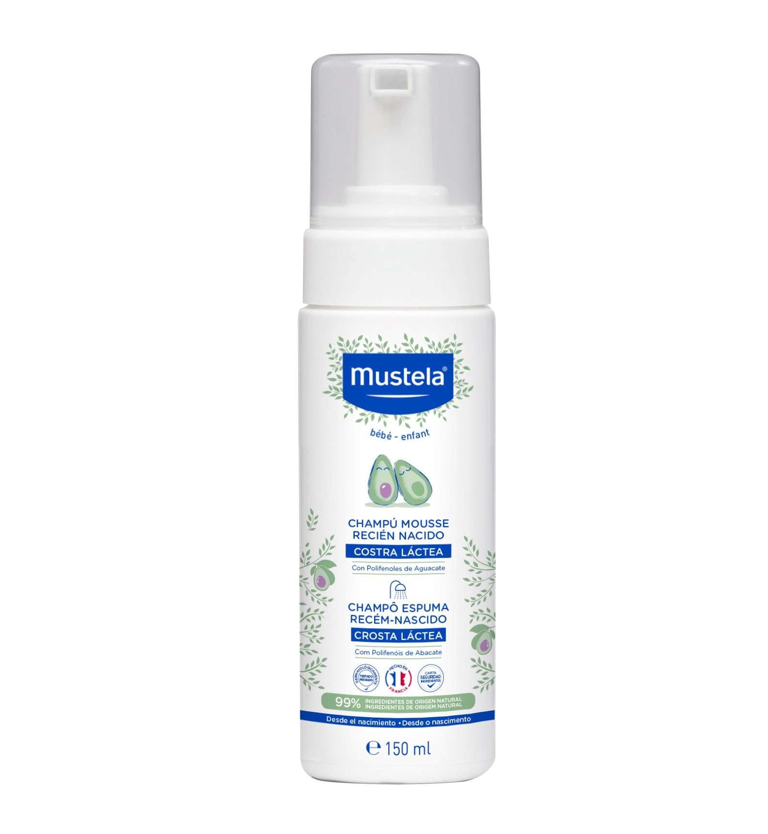 Mustela Espuma Shampoo Bebé Recém Nascido 150ml