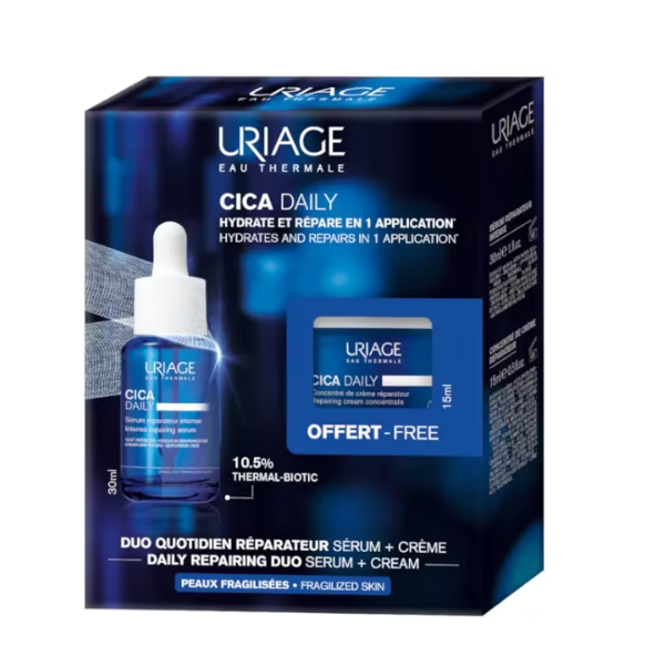 Uriage Cica-Daily Intense Repair Serum 30 ml + Creme Concentrado 15 ml