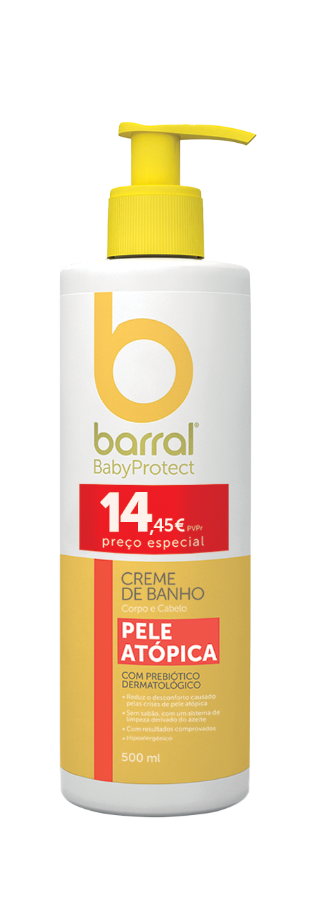 Barral Babyprotect Creme De Banho Pele Atópica 500ml Preço Especial
