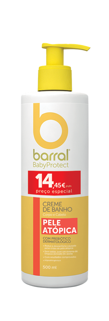 Barral Babyprotect Creme De Banho Pele Atópica 500ml Preço Especial
