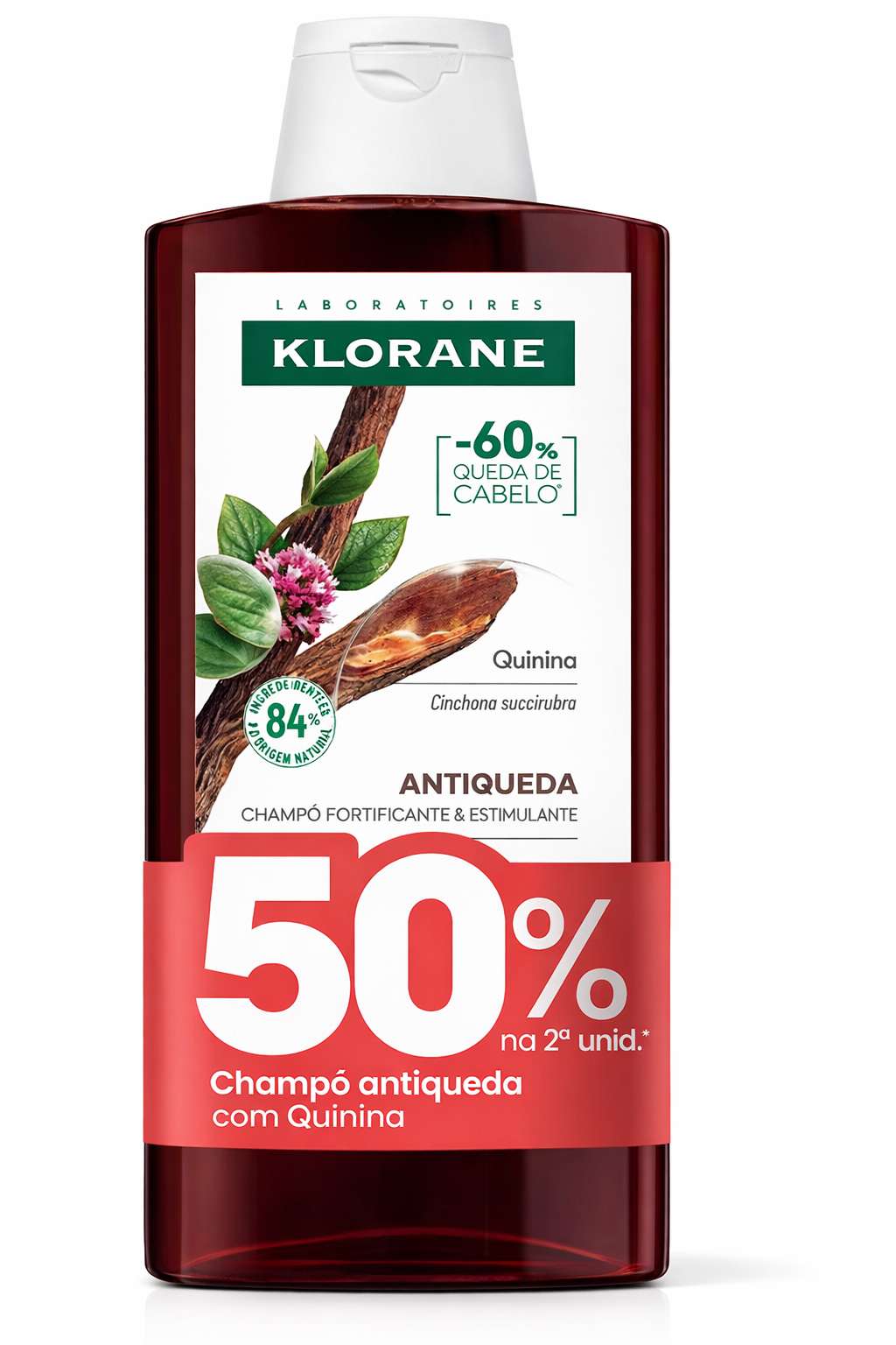 Klorane Capilar Quinina Bio Champô 50% Desc 2ªunidade