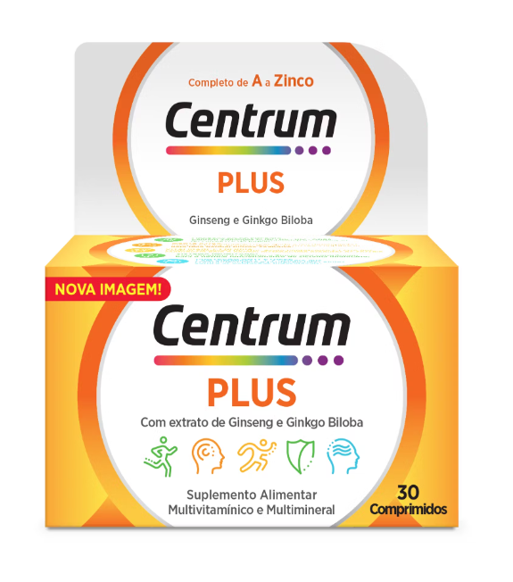 Centrum Plus Ginseng Ginkgo Comprimidos x30