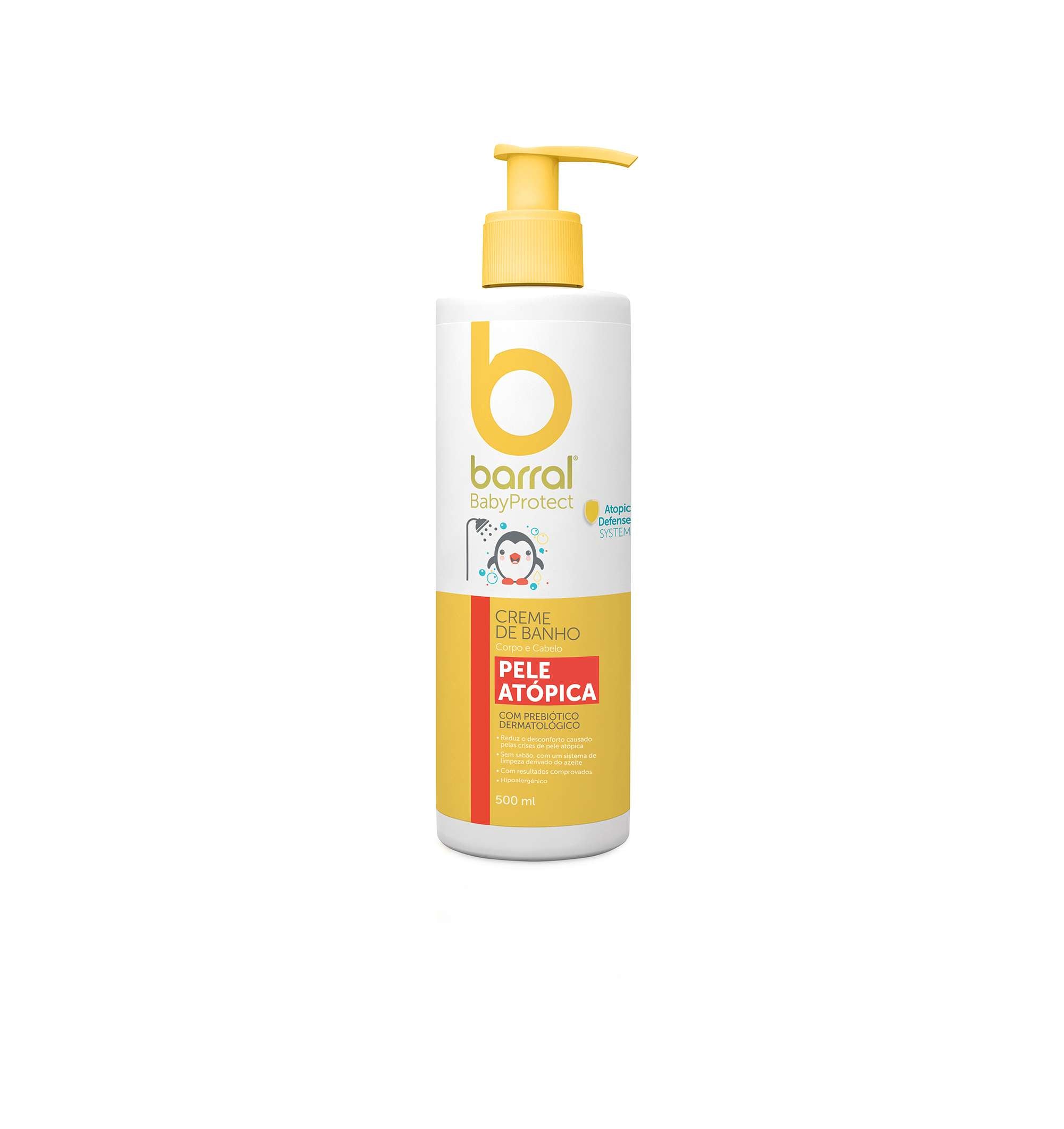 Barral BabyProtect Creme Banho Pele Atópica 500ml
