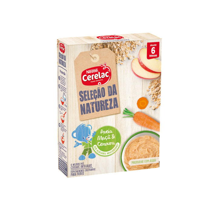 Cerelac Cereais Integrais Aveia Maçã Cenoura 6M 240g