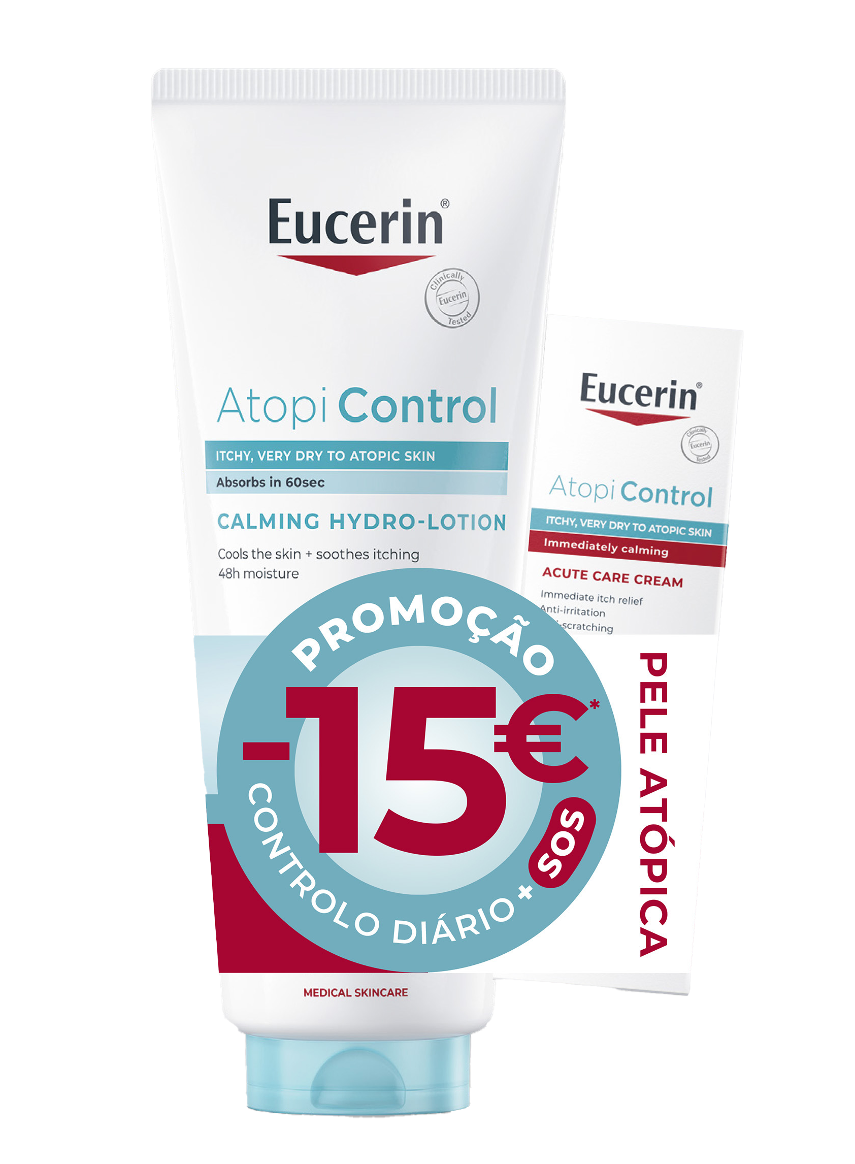 Eucerin AtopiControl Hidro-Loção - 400ml + Creme Fase Aguda - 40ml