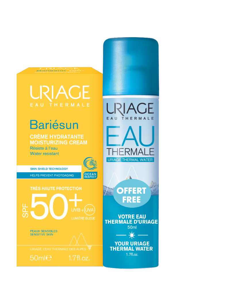 Uriage Bariésun Creme SPF50+ - 50ml + Eau Thermale Água Termal - 50ml