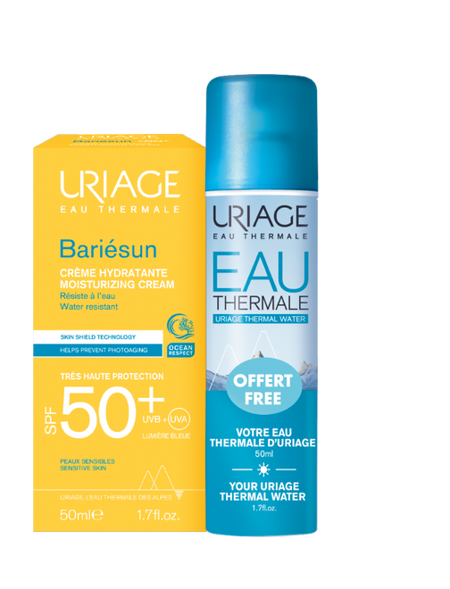 Uriage Bariésun Creme SPF50+ - 50ml + Eau Thermale Água Termal - 50ml