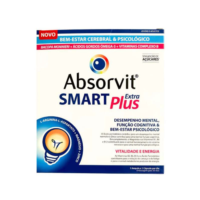 Absorvit Smart Extra Plus 30 cápsulas + 30 ampolas