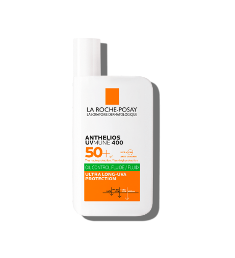 La Roche-Posay Anthelios UVMune_ Pele Oleosa_ Fluído Teinté SPF50+ - 50Ml