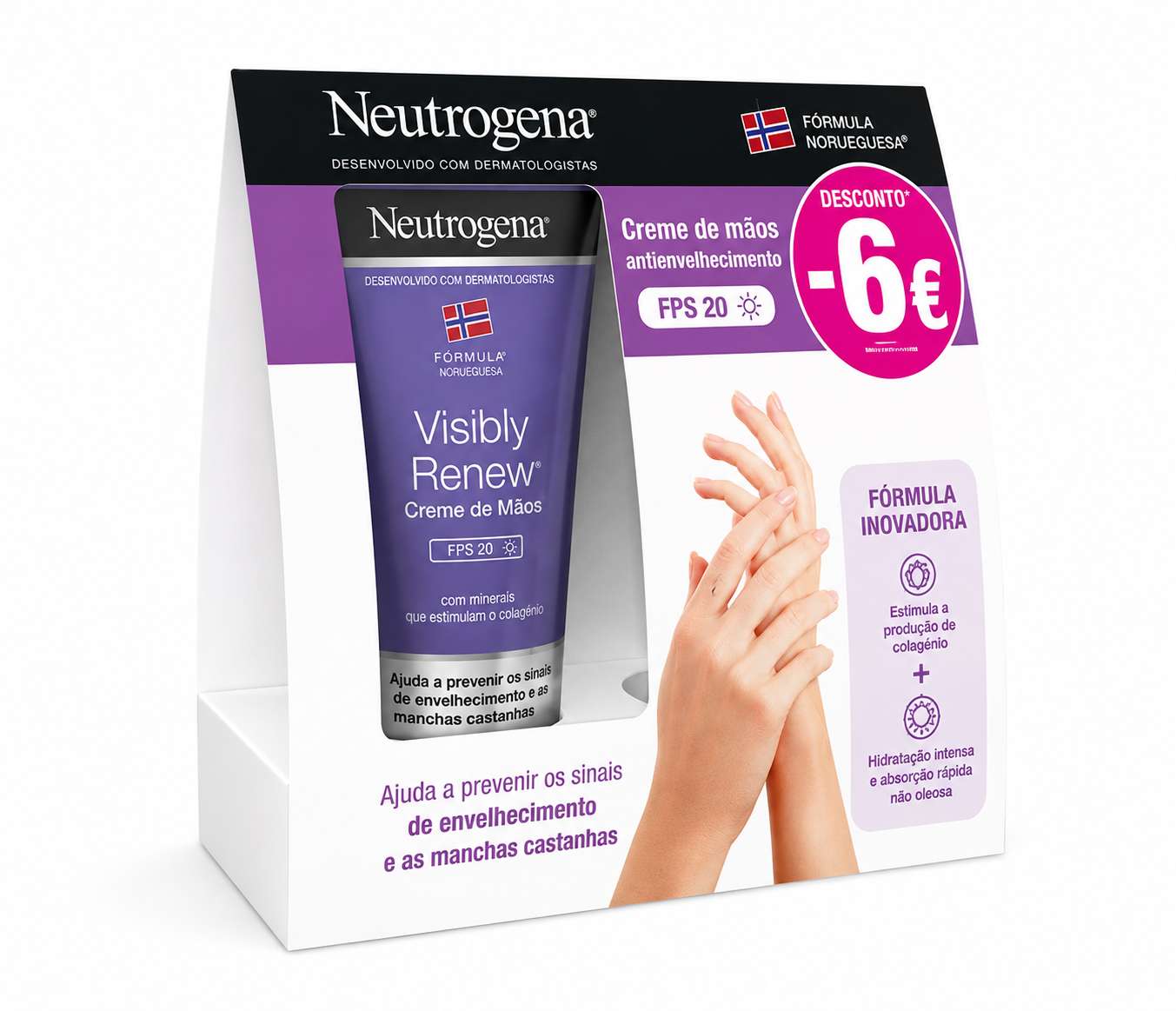 Neutrogena Creme de Mãos Antienvelhecimento SPF20 – 75ml x2 | Desconto de 6€