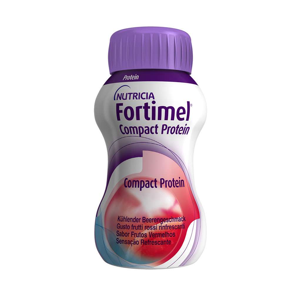 Fortimel Compact Protein Sensations Frutos Vermelhos Sensação Refrescante 125ml x4