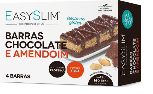 EasySlim Barras Chocolate e Amendoim - 42g x4
