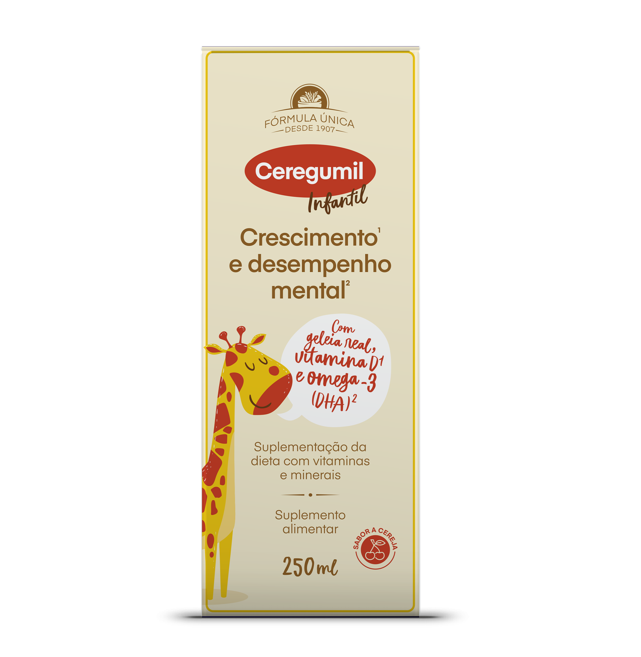 Ceregumil Infantil Solução oral, Frasco 250ml Cereja