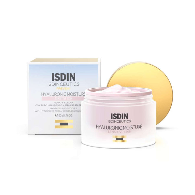 ISDIN Isdinceutics Hyaluronic Moisture Sensitive 50G- Crem hidratante e calmante para pele sensível