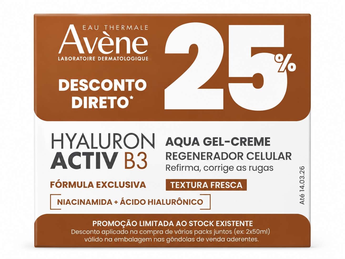 Avène Hyaluron Activ B3 Aqua-Gel 50mL – 25% Desc