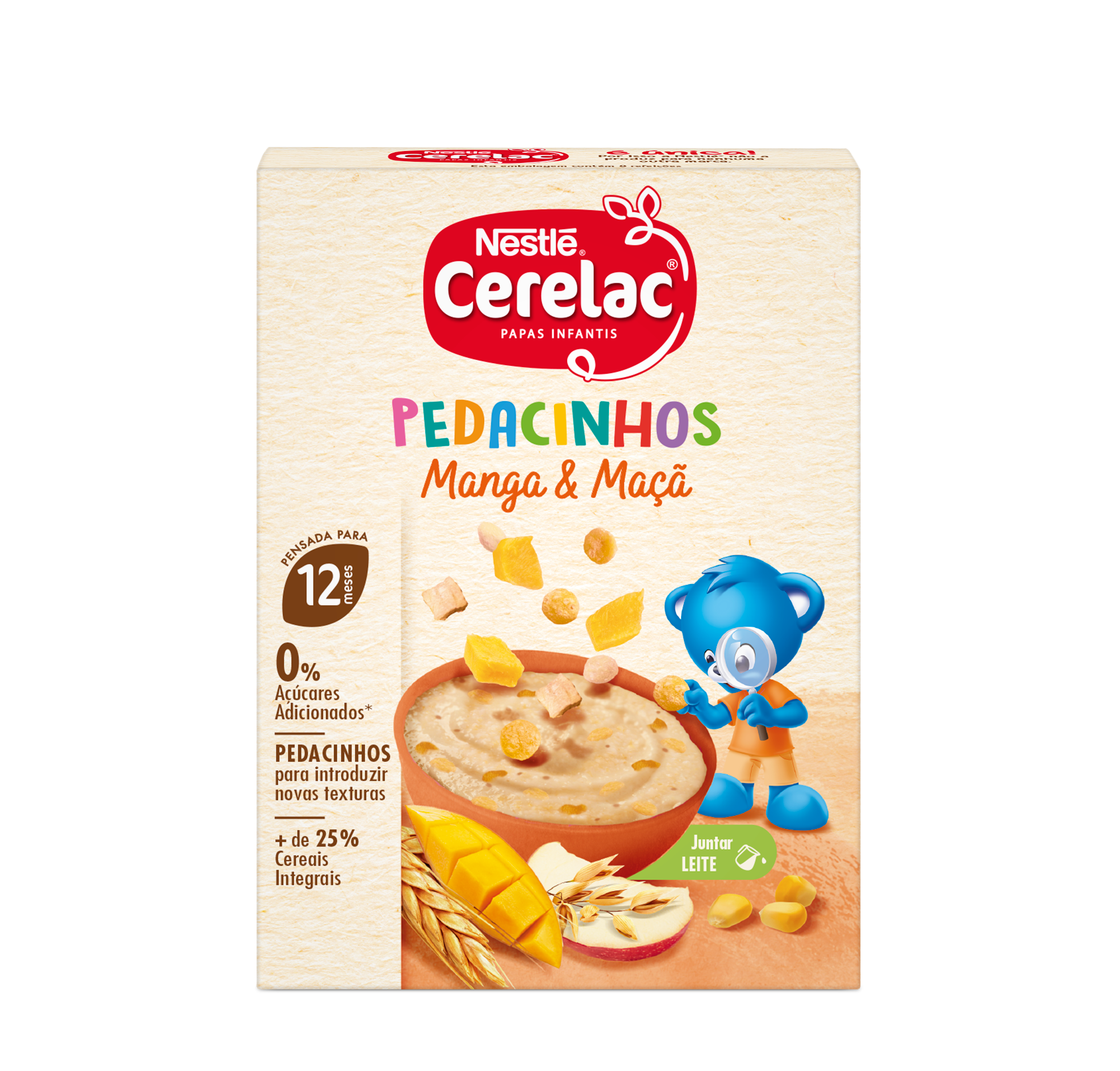 Cerelac Pedacinhos Papa Não Láctea Manga & Maçã 200g 12M+