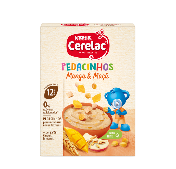 Cerelac Pedacinhos Papa Não Láctea Manga & Maçã 200g 12M+