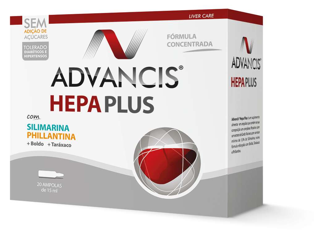 ADVANCIS HEPA  PLUS AMP 15ML X 20 AMP BEB CARDO MARIANO (SILYBUM MARIANUM) 