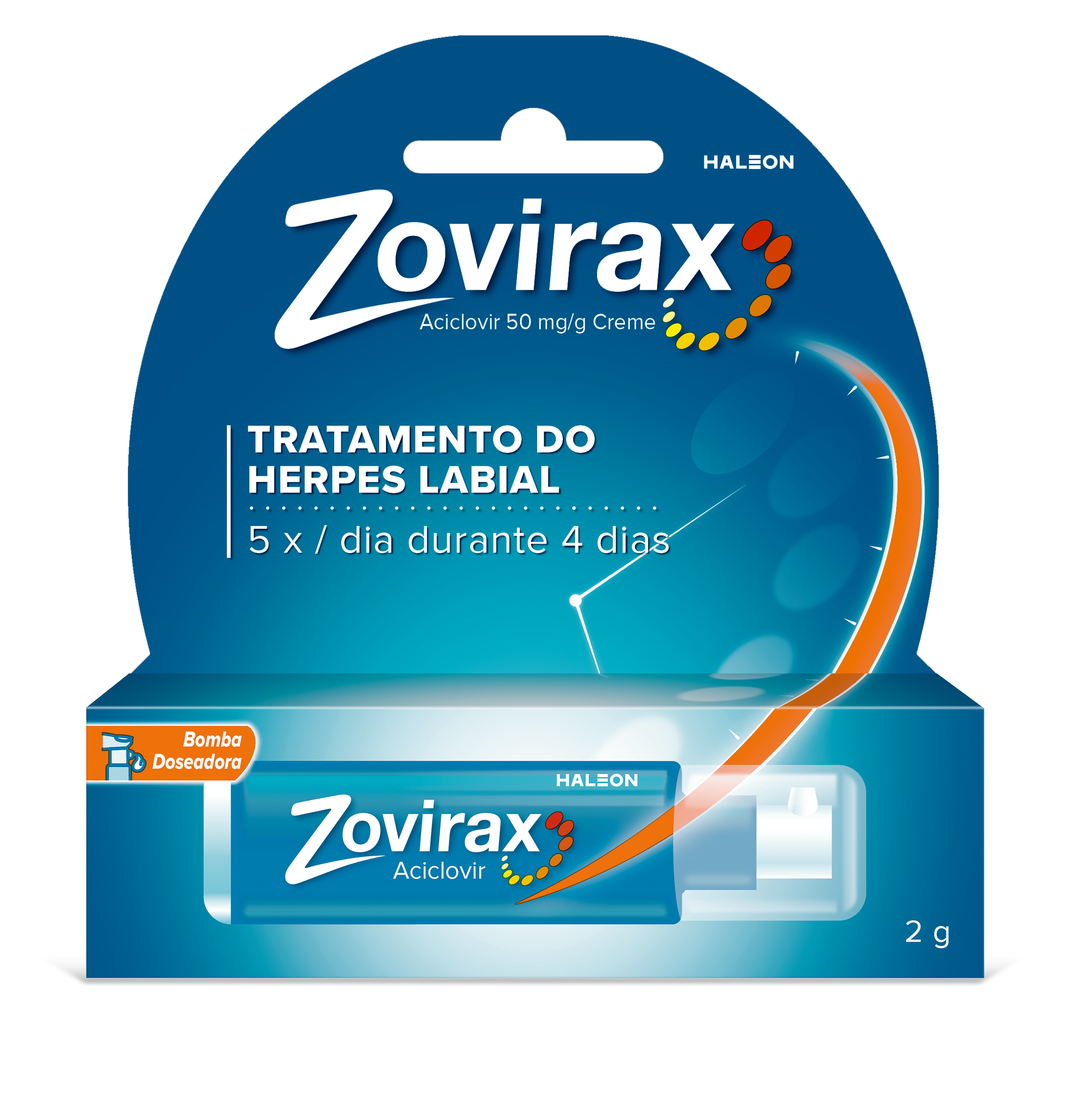 Zovirax, 50 mg/g-2 g x 1 creme bisnaga