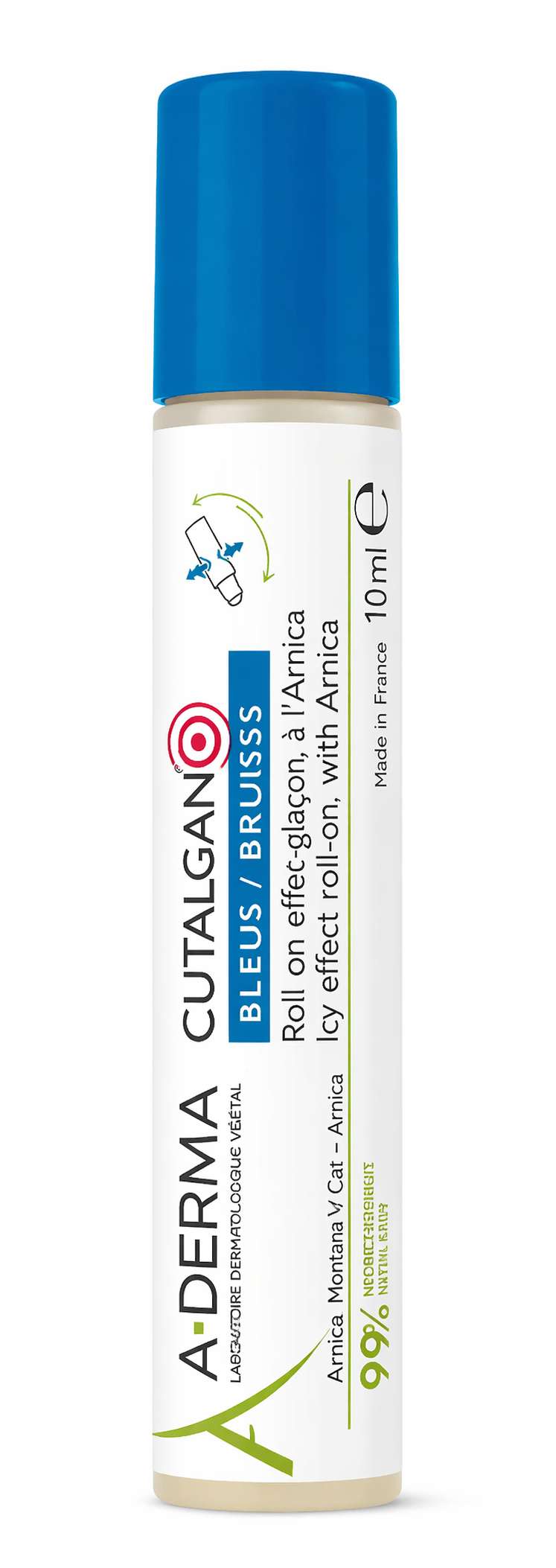 A-Derma Cutalgan Roll-On Hematomas 10ml x1