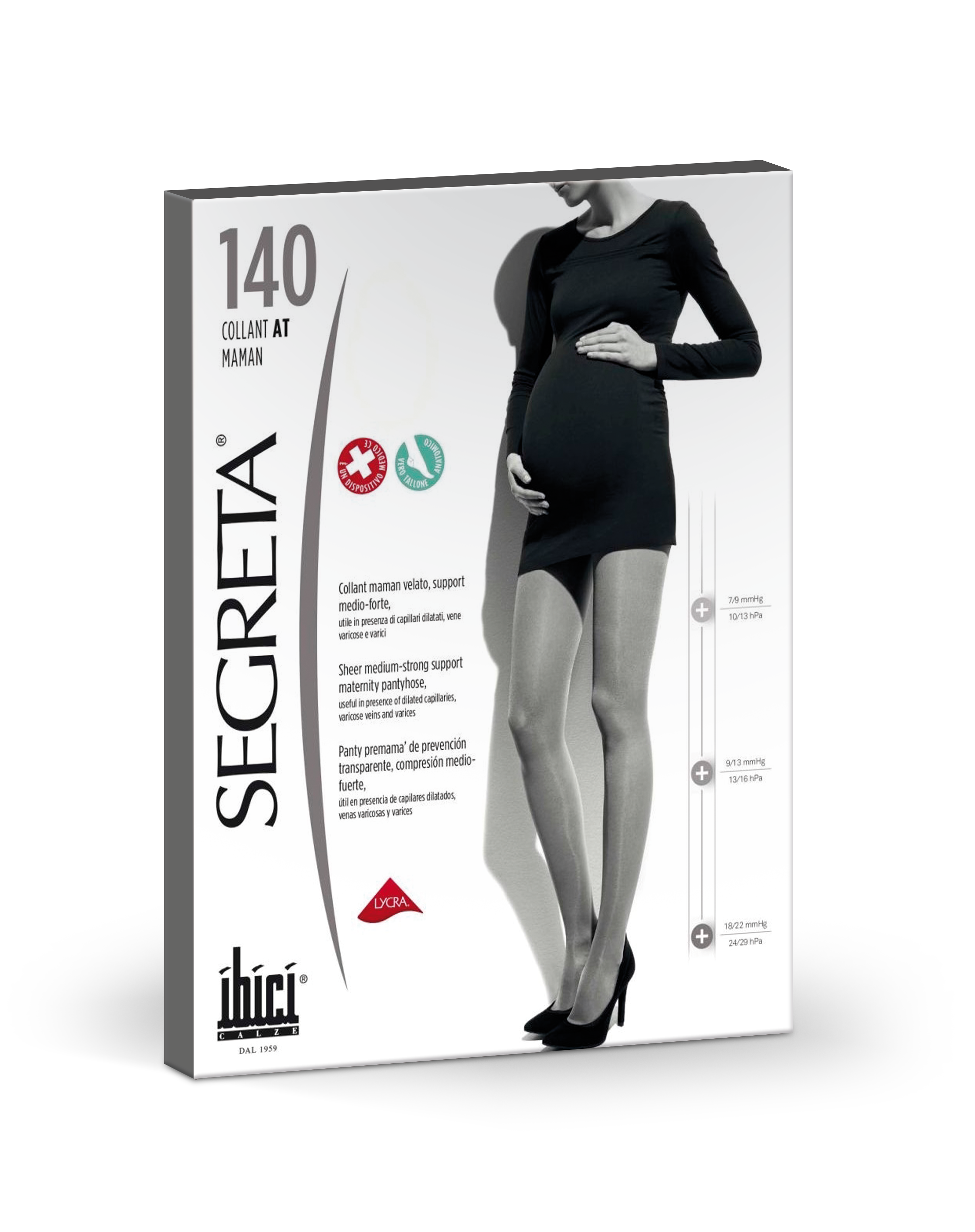 IBICI Segreta Collants Maman 140 Preto T2
