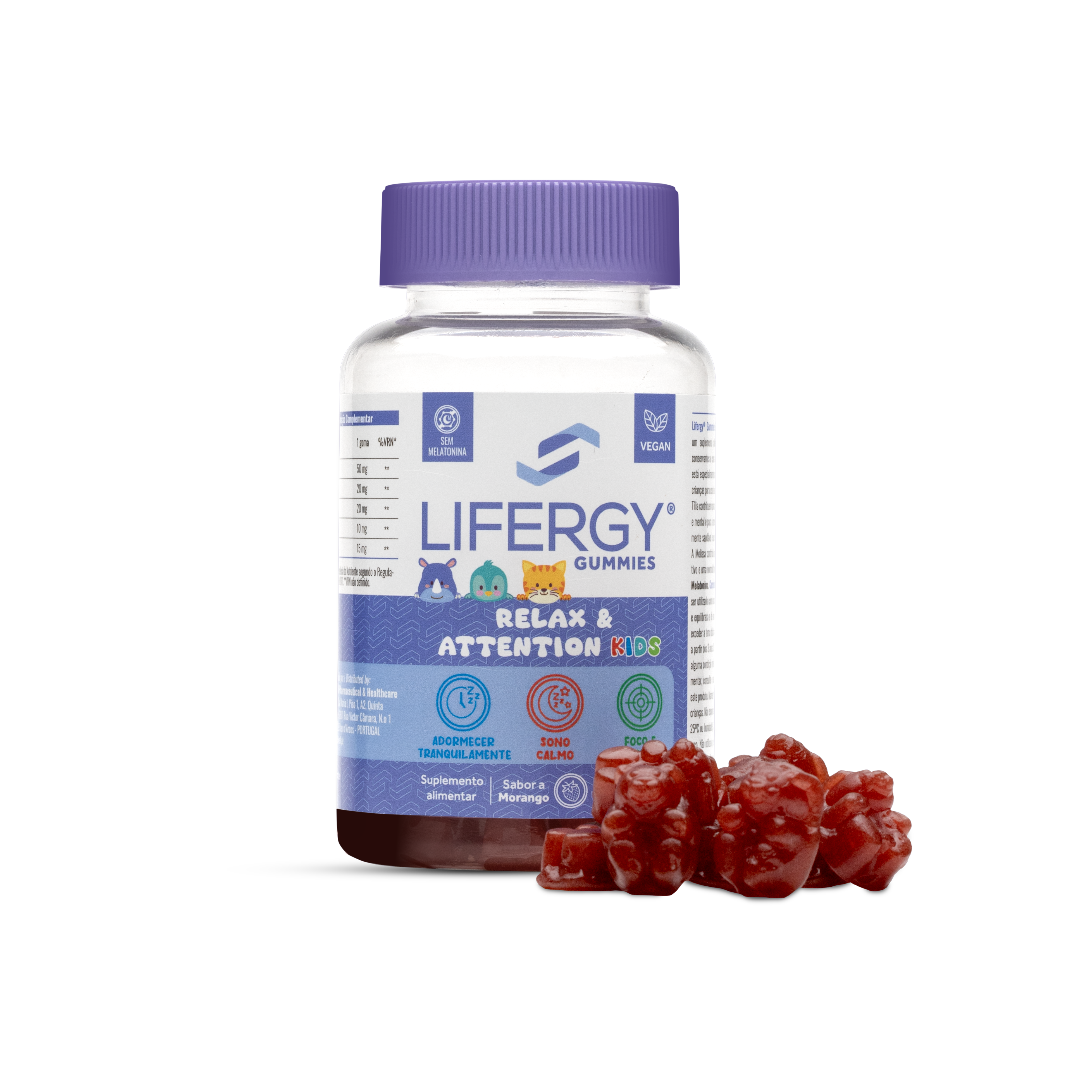 Lifergy Gummies Relax Attention Kids (x60 gomas)