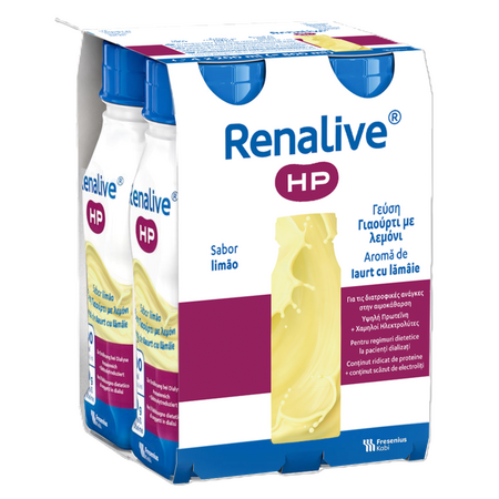 Renalive HP Solução Oral Limão – 4 x 200 ml