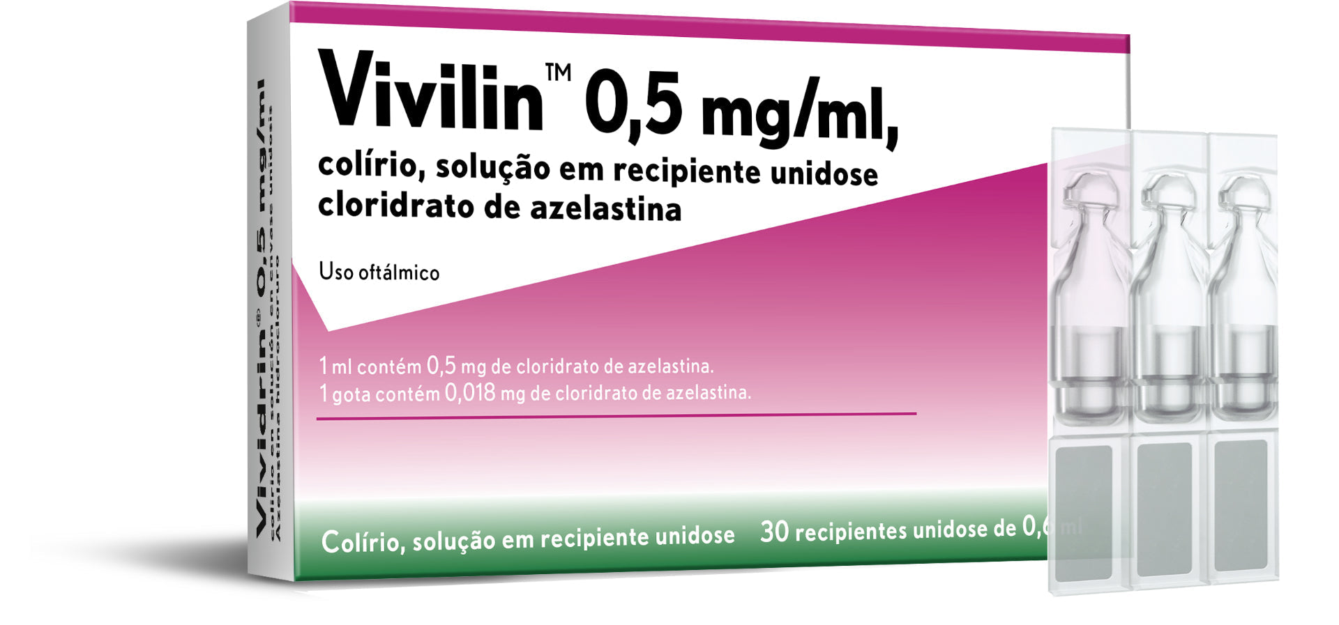Vivilin Colirio 0,5mg/ml- 0,6ml x30 unidades