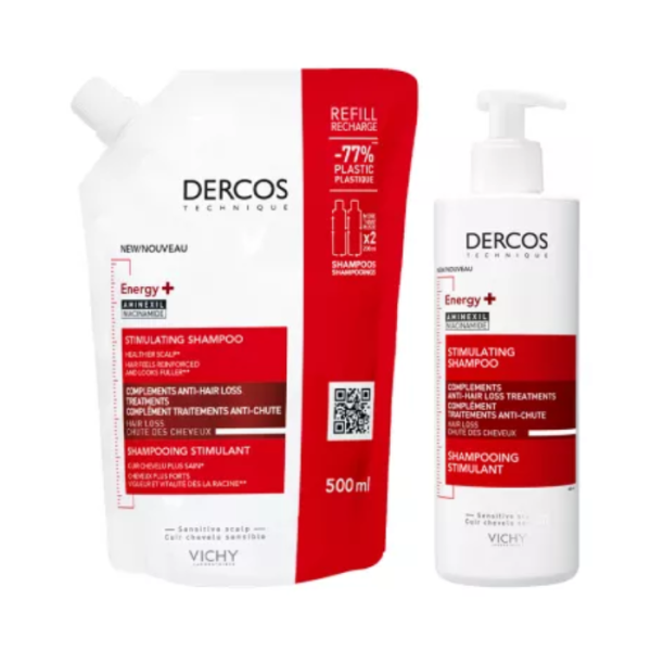 Dercos Estimulante Champô 400ml +Refill 500ml Com Desconto