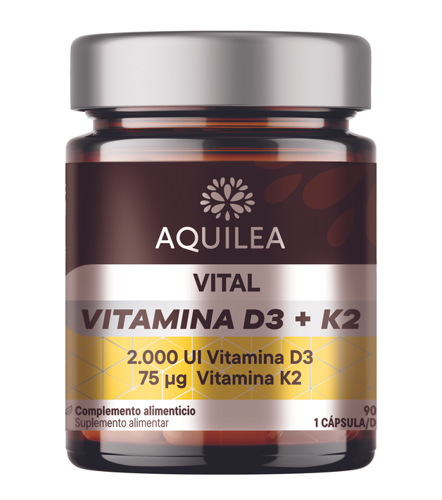 Aquilea Vital Vitamina D3 + K2 (X90 cápsulas)