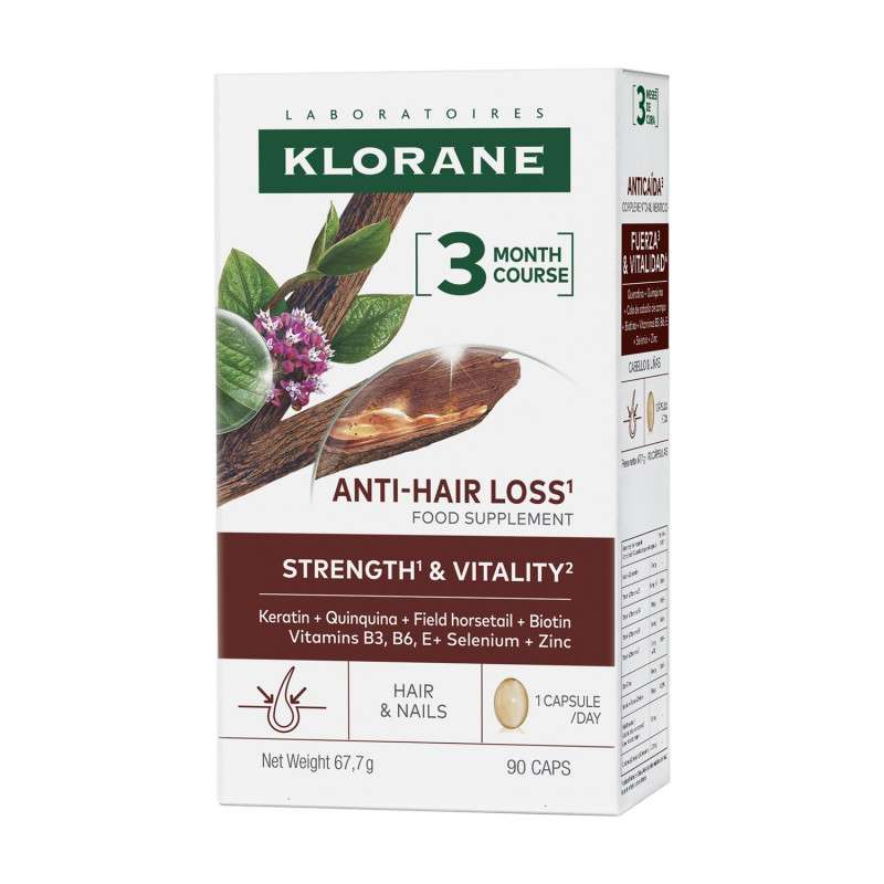 Klorane Kerantincaps  Cápsulas Quinina Antiqueda 90 Caps