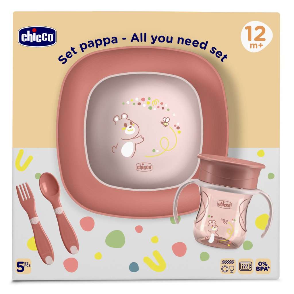 Chicco Conjunto Papa Rosa 12M+
