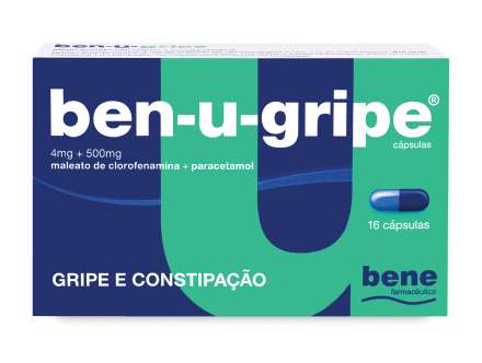 Ben-U-Gripe , 4 Mg + 500 Mg Blister 16 Unidade(S) Caps