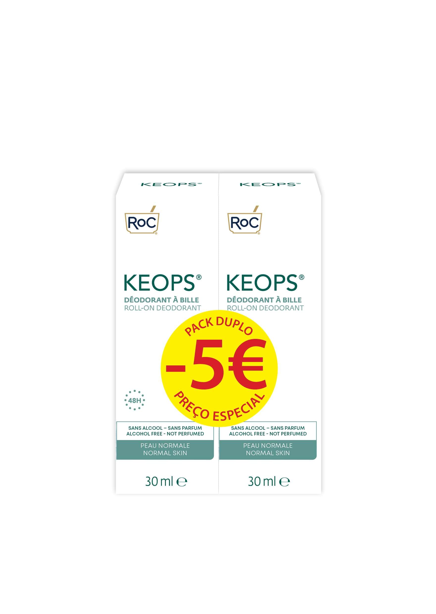 Roc Keops Duo Desodorizante Roll On 2x30ml