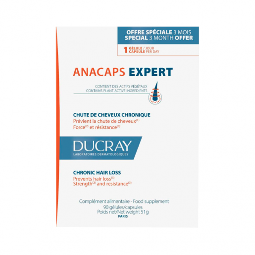 Ducray Anacaps Expert 90 Cápsulas com oferta de 1 mês