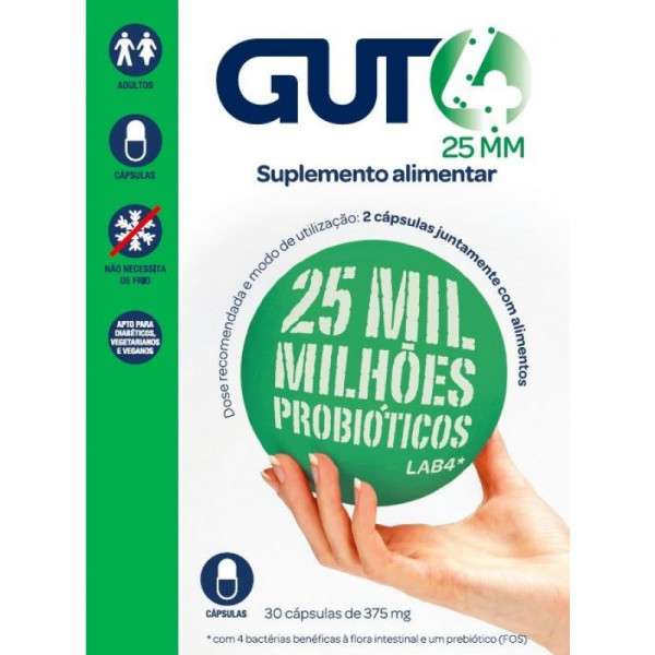 Gut4 25mm 30 Cápsulas