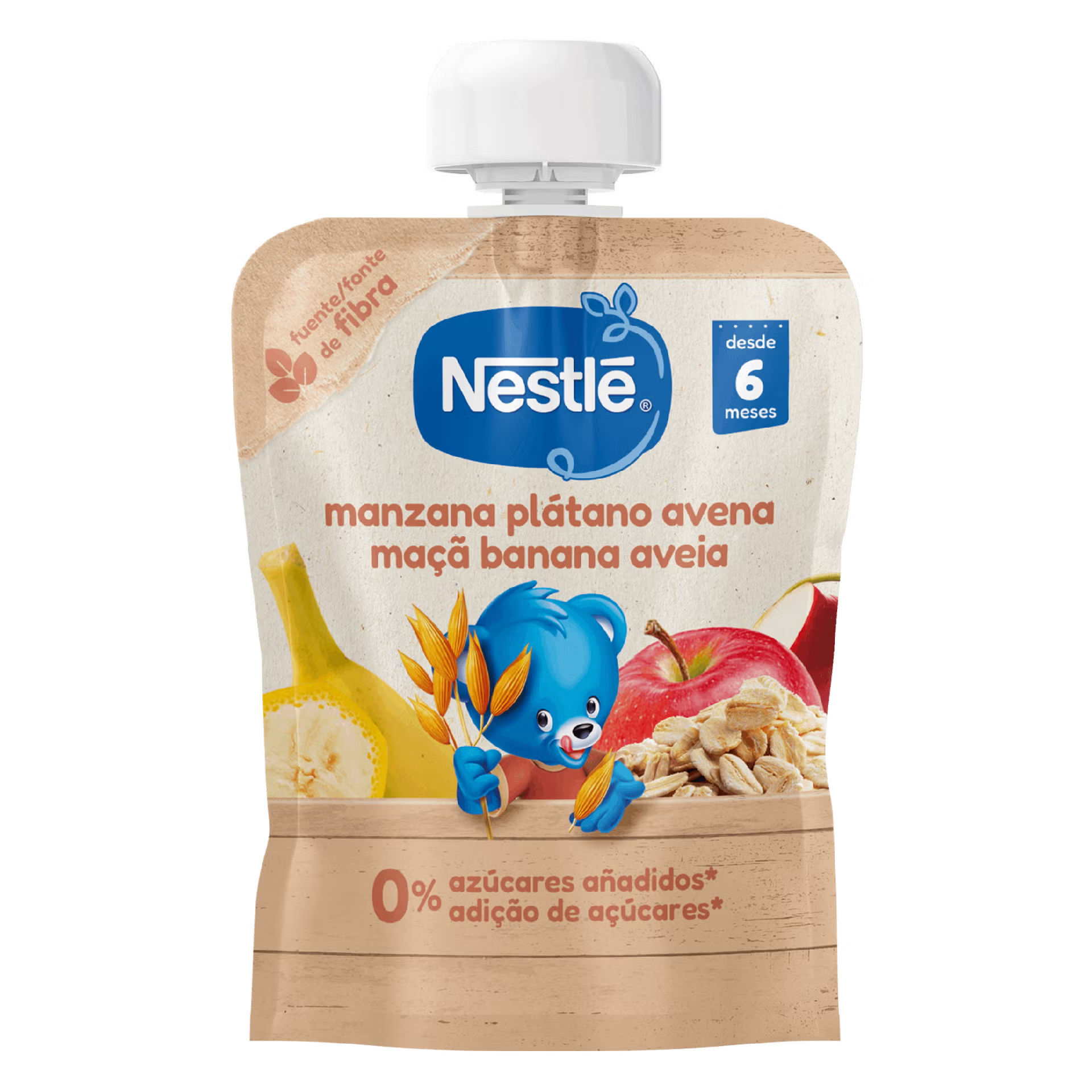 Nestlé Pacotinho de Fruta Maçã Banana e Aveia 90g 6M+